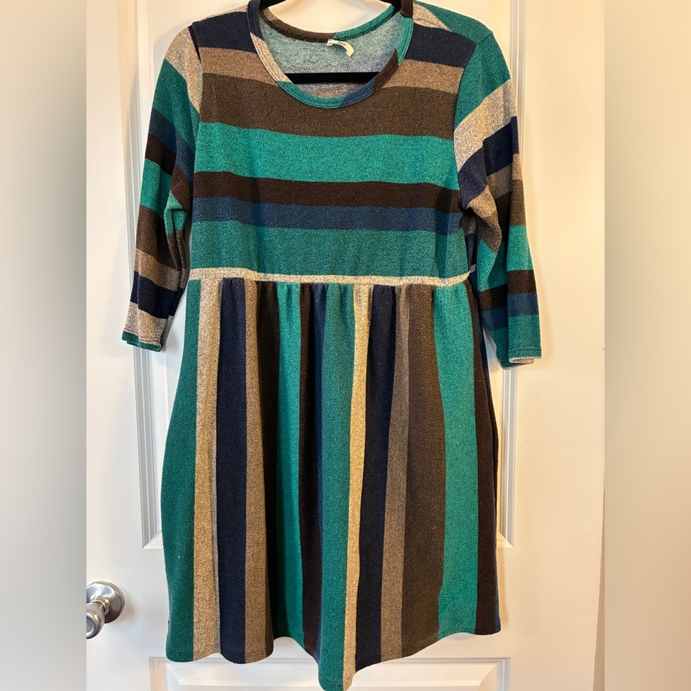 Vintage striped sweater dress